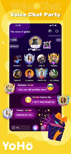 Скриншот 1 — YoHo: Group Voice Chat Room