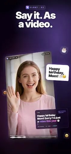 Скриншот 3 — Clony: AI Voice & Face Cloning
