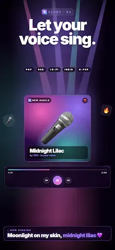 Скриншот 4 — Clony: AI Voice & Face Cloning
