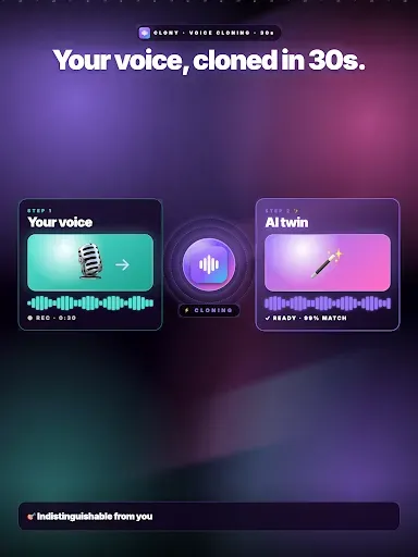 Скриншот 8 — Clony: AI Voice & Face Cloning