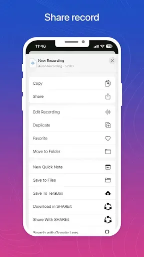 Скриншот 7 — Voice Recorder Phone 15, Memos