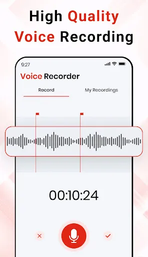 Скриншот 1 — Voice Memo - Recorder & Notes