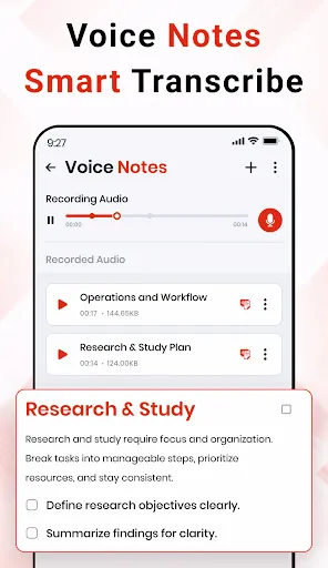 Скриншот 2 — Voice Memo - Recorder & Notes