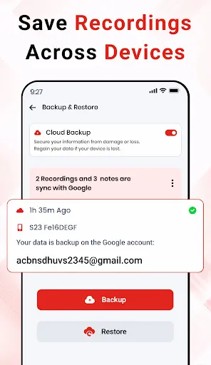 Скриншот 5 — Voice Memo - Recorder & Notes