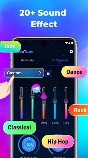 Скриншот 2 — Bass Booster Volume Booster EQ