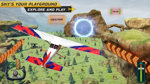 Скриншот 7 — SkyDrift: 3D Airplane Game