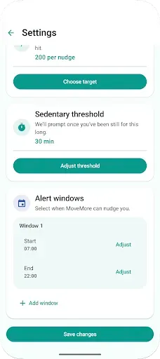 Скриншот 4 — Move More: Step Reminder App