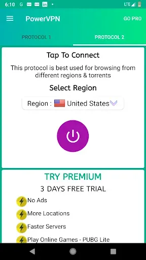 Скриншот 8 — Power VPN — быстро и безопасно