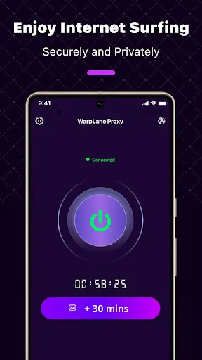 Скриншот 2 — WarpLane Proxy -No Log Privacy