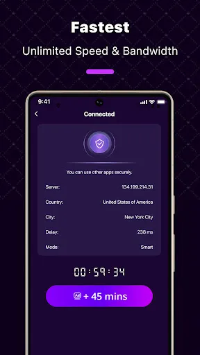 Скриншот 4 — WarpLane Proxy -No Log Privacy