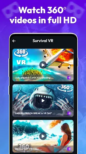Скриншот 3 — 360 VR Player HD Video Player