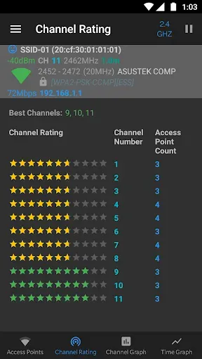 Скриншот 3 — WiFi Analyzer (open-source)