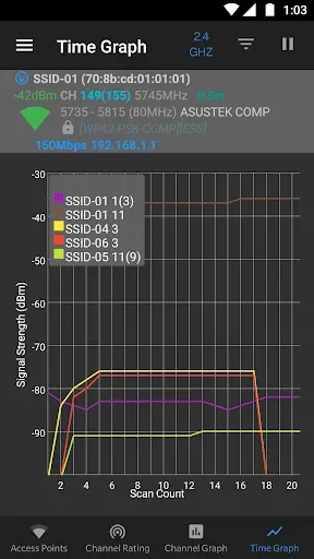 Скриншот 5 — WiFi Analyzer (open-source)