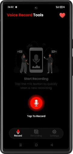 Скриншот 1 — Voice Record Tools