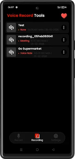 Скриншот 4 — Voice Record Tools