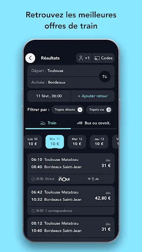 Скриншот 3 — SNCF Connect: Trains & trajets