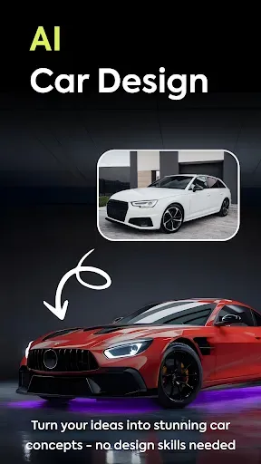 Скриншот 1 — AI Car Designer Modify Style