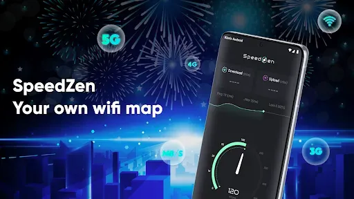 Скриншот 1 — Speed Test 5G, Wifi - SpeedZen