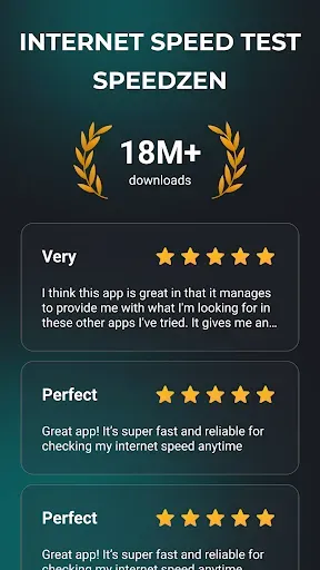 Скриншот 2 — Speed Test 5G, Wifi - SpeedZen
