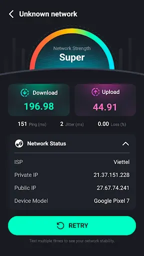 Скриншот 4 — Speed Test 5G, Wifi - SpeedZen