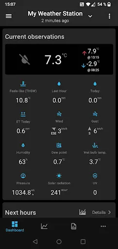 Скриншот 1 — SmartMixin Метеостанция