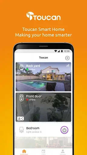 Скриншот 1 — Toucan Smart Home