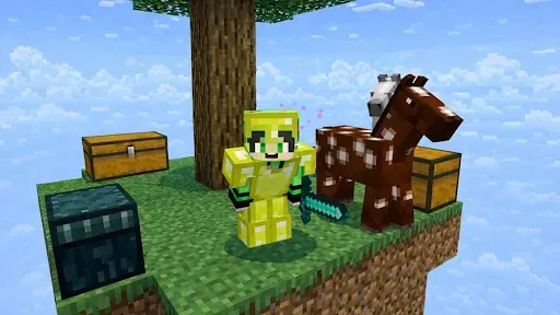 Скриншот 1 — One Block Sky Survival Craft