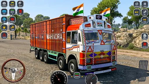 Скриншот 1 — Indian Truck Offroad Cargo 3D
