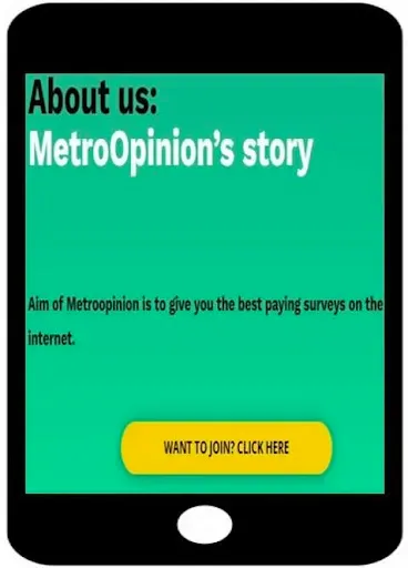 Скриншот 1 — MetroOpinion Survey Rewards