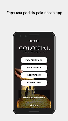 Скриншот 1 — Pizzaria Colonial
