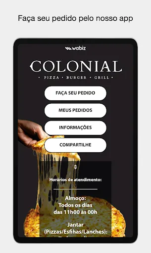 Скриншот 4 — Pizzaria Colonial