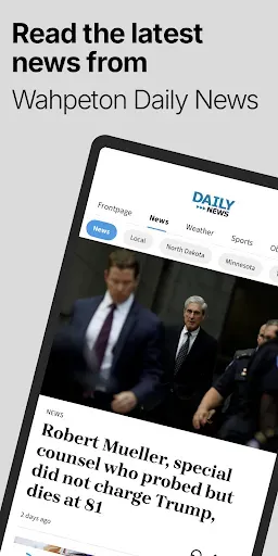 Скриншот 1 — Wahpeton Daily News Media