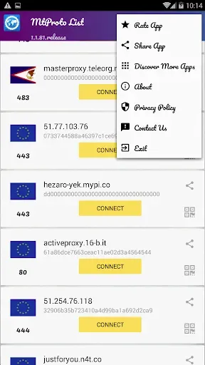 Скриншот 3 — Прокси для Telegram