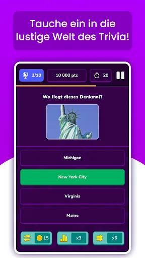 Скриншот 1 — Quizit - Trivia Deutsch