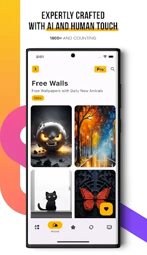 Скриншот 1 — Ai Wallpapers : WallArt