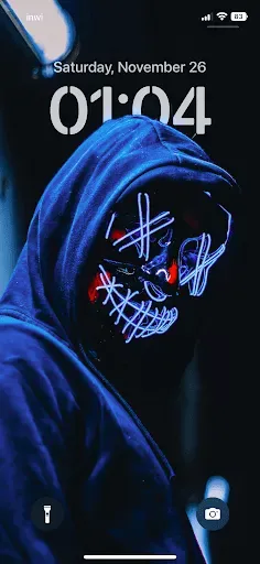 Скриншот 1 — Neon Color Wallpaper 4k