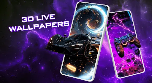 Скриншот 1 — 3D Live Wallpapers - 4K & 4D