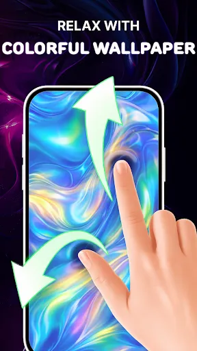 Скриншот 2 — Live Wallpaper 4K: Magic Fluid