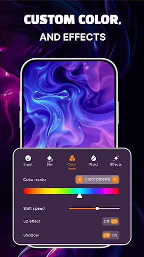 Скриншот 5 — Live Wallpaper 4K: Magic Fluid