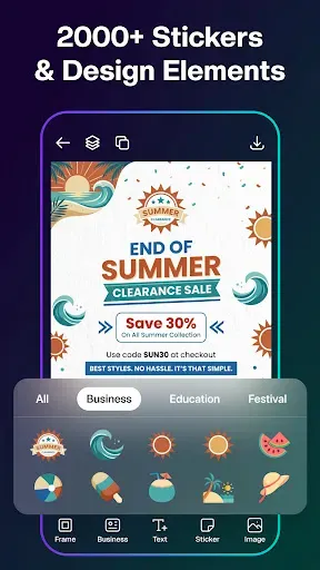 Скриншот 4 — Poster Maker: Banner Maker App