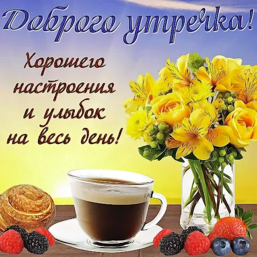 Скриншот 4 — Открытки Доброе утречко