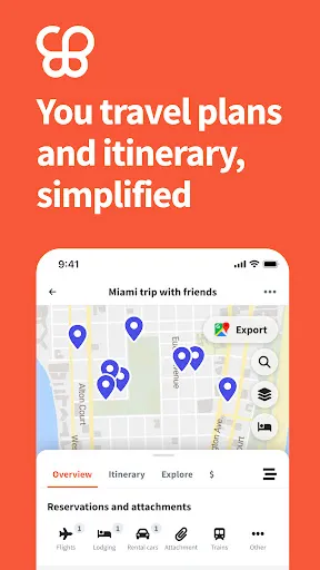 Скриншот 1 — Wanderlog - Trip Planner App