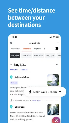Скриншот 4 — Wanderlog - Trip Planner App
