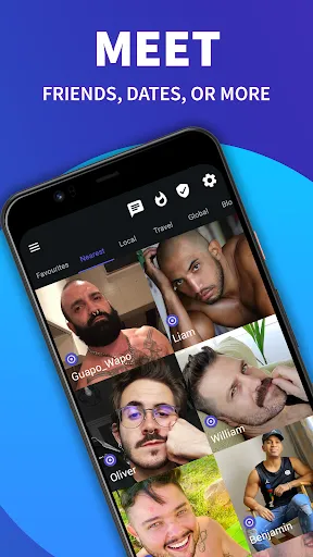 Скриншот 2 — Wapo: Gay Dating App for Men