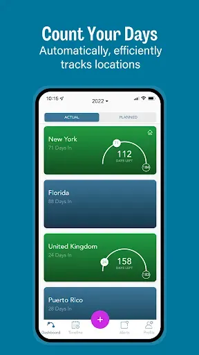 Скриншот 2 — TaxBird - Residency Tracker