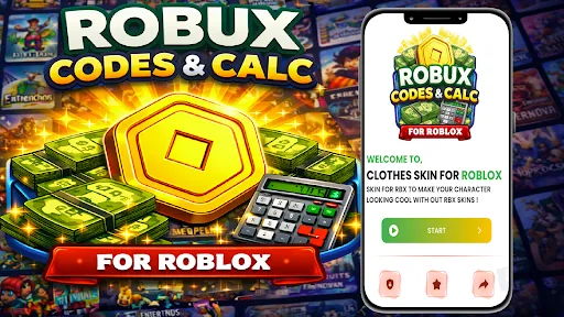 Скриншот 1 — Robux Codes & Calc for Roblox