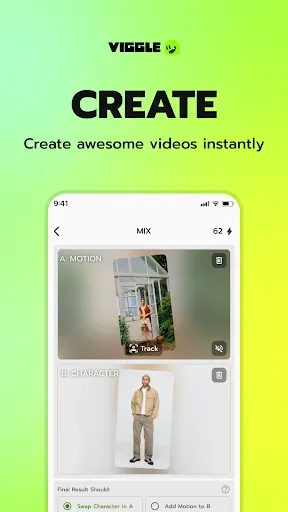 Скриншот 1 — Viggle AI: Meme Maker