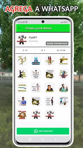 Скриншот 6 — FF Stickers para whatsapp