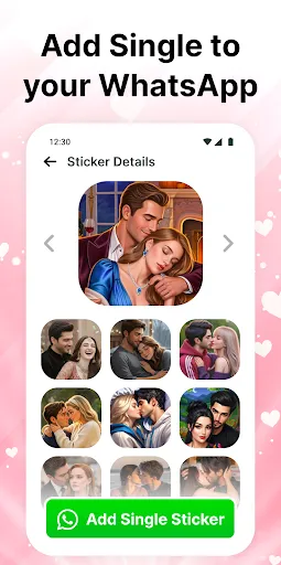 Скриншот 4 — Romantic Stickers – WAStickers