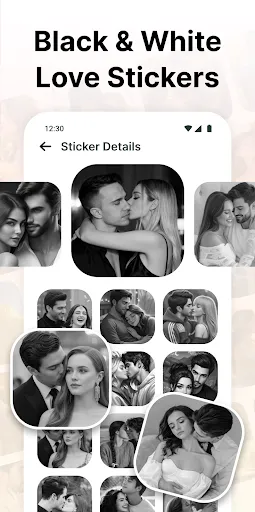 Скриншот 3 — Love Romantic Kiss WAStickers